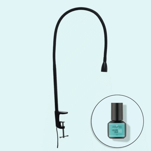 UV/LED-Tischlampe + UV/LED-Wimpernkleber 3 ml.