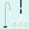 Weißlicht-LED-Lampe mit einstellbarem Fokus + 03 Sek. UV/LED-Wimpernkleber 3 ml.