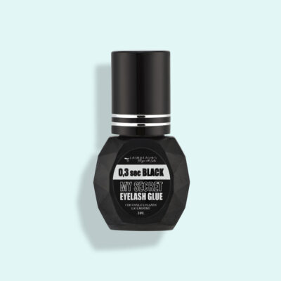 Mein Geheimnis: 0,3 Sek. schwarzer UV/LED-Wimpernkleber