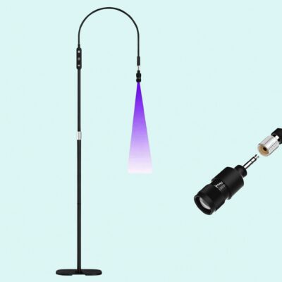 UV/LED-Wimpernlampe mit einstellbarer Helligkeit und Fokussierung
