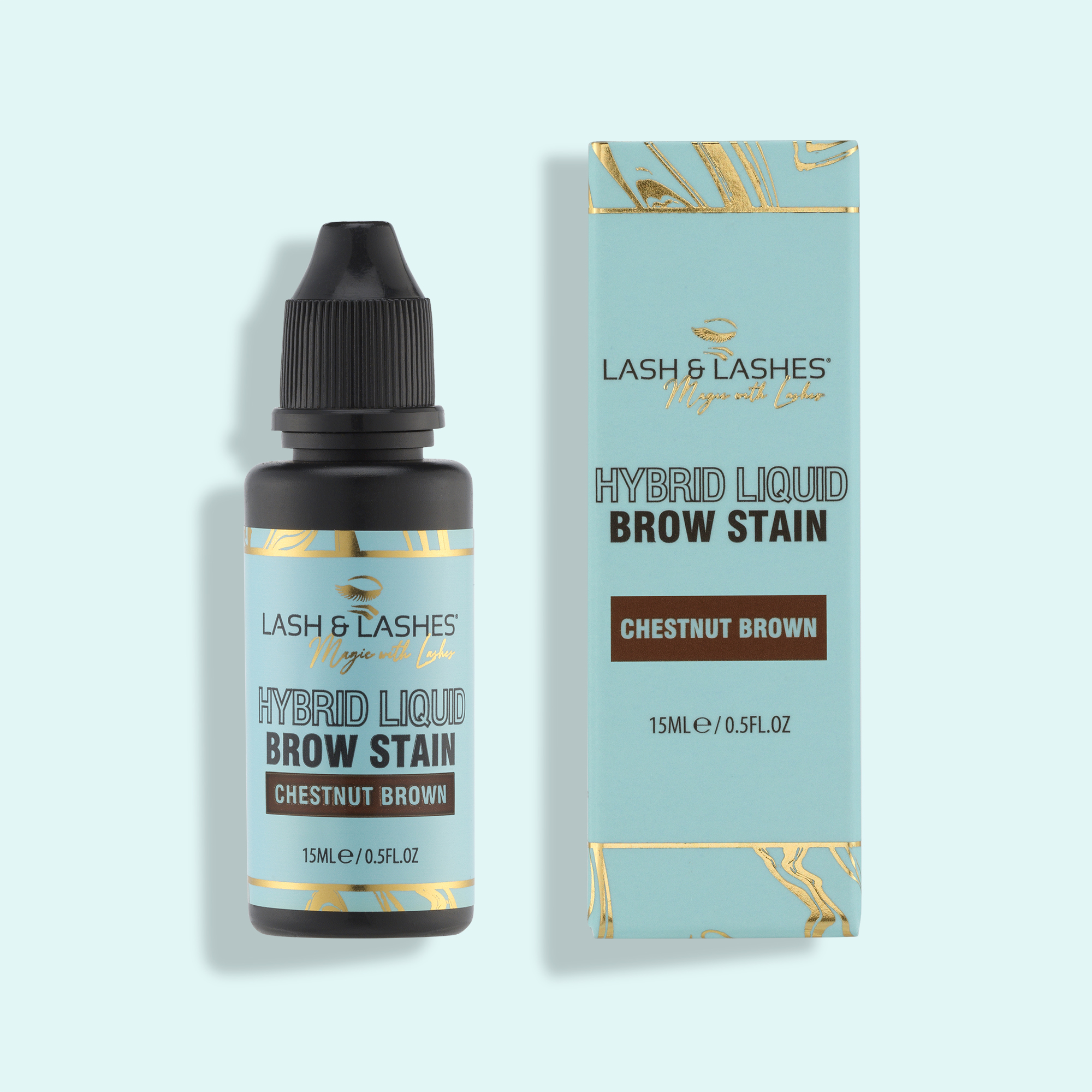 Hybrid-Augenbrauenfarbe – Kastanienbraun – 15 ml